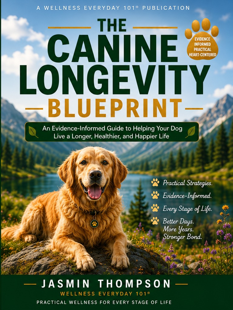Cover of The Canine Longevity Blueprint by Jasmin Thompson